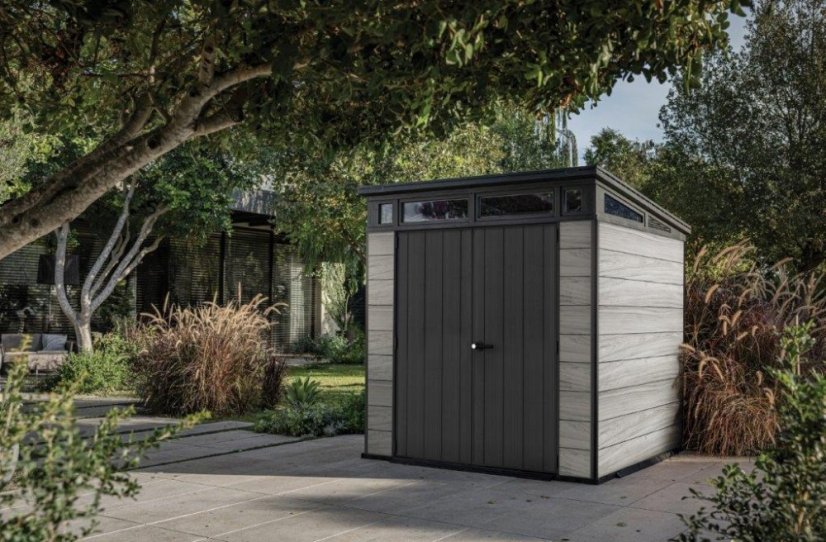 Zahradní domek Keter PENT Signature 7x7 Storm Grey, s podlahou