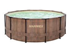 Bazén Marimex Florida 3,66x1,22 m se skimmerem- motiv TEAK