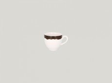 RAK Porcelain RAK Woodart šálek na kávu 20 cl – tmavě hnědá | RAK-WDCLCU20OB