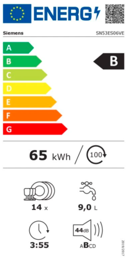 Vestavná myčka nádobí Siemens SN53ES06VE