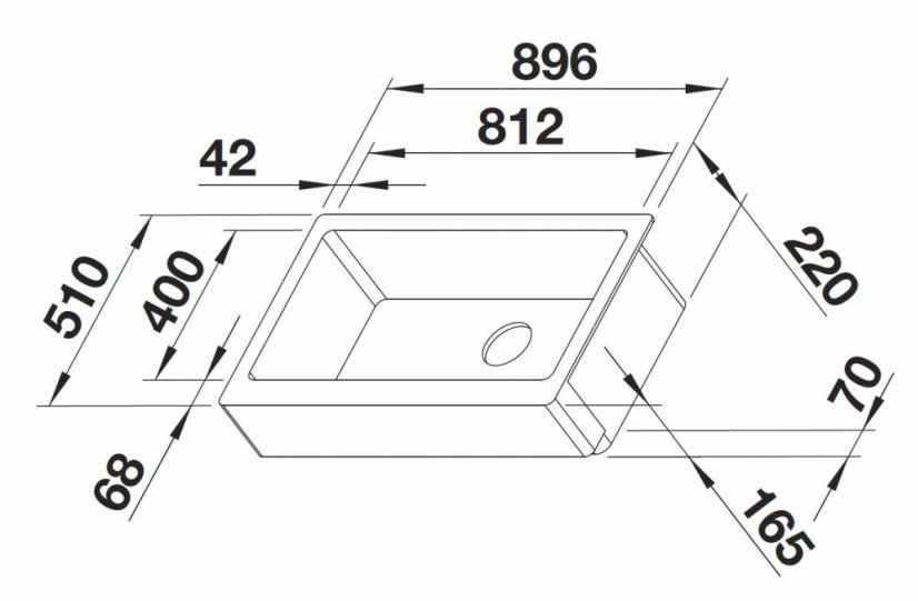 Blanco VINTERA XL 9-UF silgranit bílá bez excentru