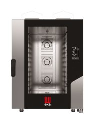 Konvektomat Millennial Black Mask Bakery, 10x600x400 mm - elektronicky ovládaná, plynová, Tecnoeka, 230V/700W, 18kW, 850x1035x(H)1231mm