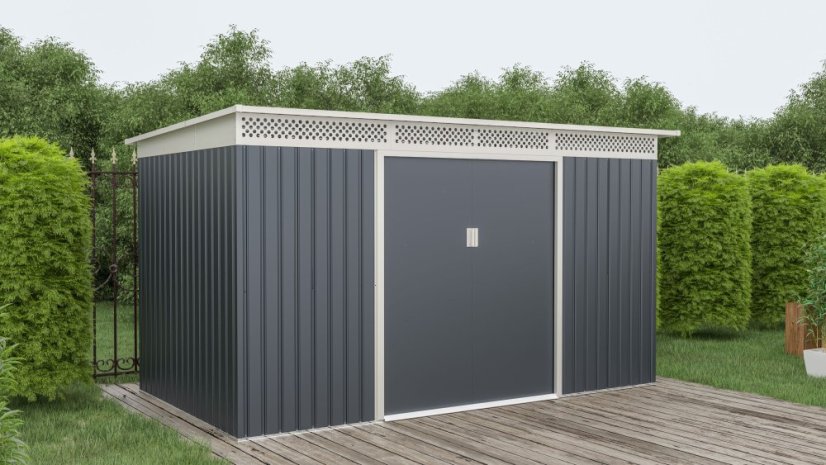 Zahradní domek G21 GRAH 700 - 340 x 206 cm, antracitový