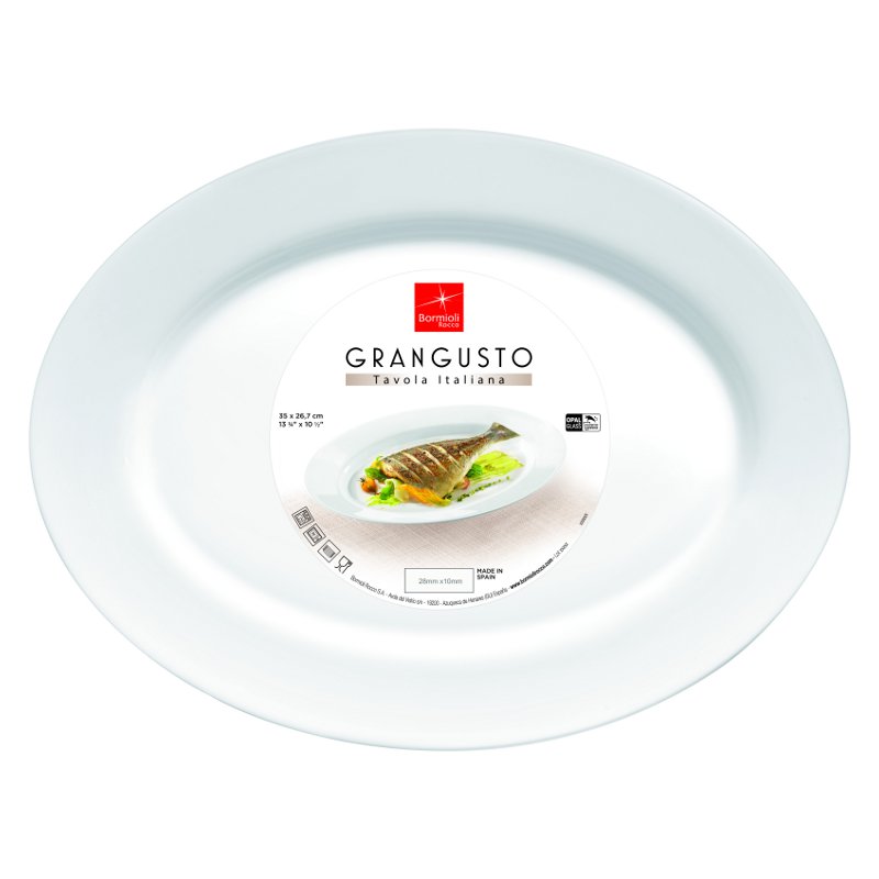 Bormioli Rocco Talíř 35 × 26,7 cm – FISH | BR-400852 Bormioli Rocco Talíř 35 × 26,7 cm – FISH | BR-400852