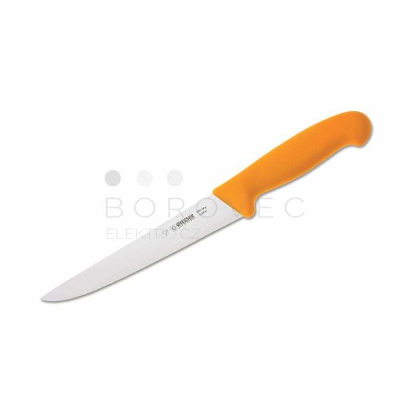 GIESSER nůž jateční G 3005 18cm žlutý GIESSER nůž jateční G 3005 18cm žlutý