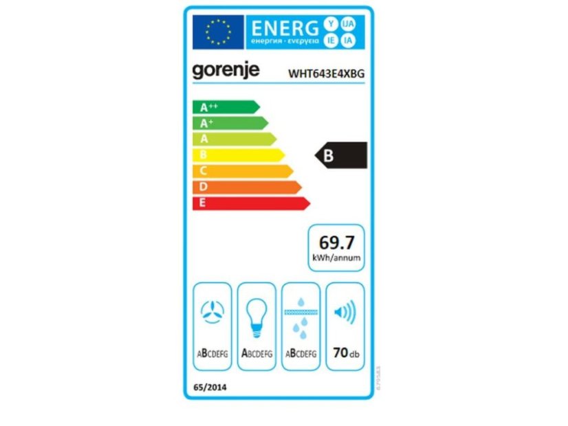 Komínová digestoř Gorenje WHT643E4XBG