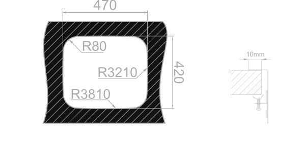 Sinks LAGUNA 490 V 0,8mm trojmontáž leštěný