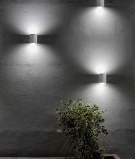 Svítidlo Nova Luce CADMO R WALL GREY nástěnné, IP 65, 6 W
