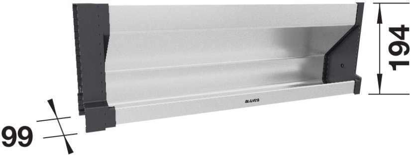 Blanco SELECT II Orga Shelf 60 H - organizační zásuvka pro otočná dvířka