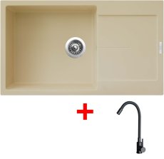 Sinks ULTIMA 860 XXL Sahara + ELASTA černá matná