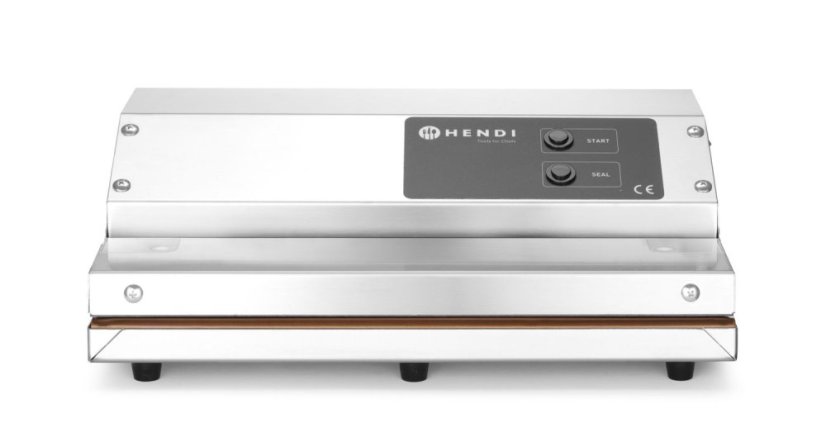 Vakuový komorový balicí stroj, HENDI, Kitchen Line, těsnicí lišta 350 mm, 230V/250W, 370x260x(H)130mm