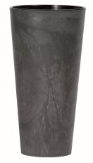 Květináč Prosperplast TUBUS SLIM BETON EFFECT antracit 30 cm