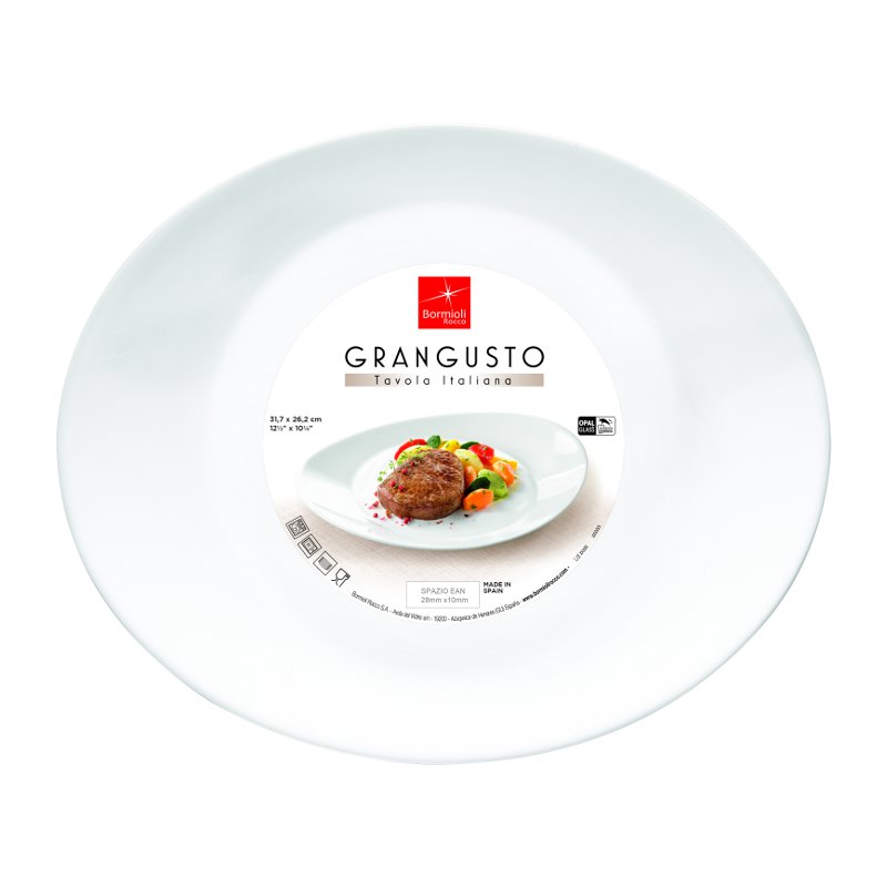 Bormioli Rocco Talíř 31,7 × 26,2 cm – STEAK | BR-431290 Bormioli Rocco Talíř 31,7 × 26,2 cm – STEAK | BR-431290