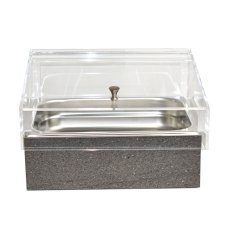 TOMGAST Chladicí box pro gastronádoby s krytem GN 1/2, dekor kámen