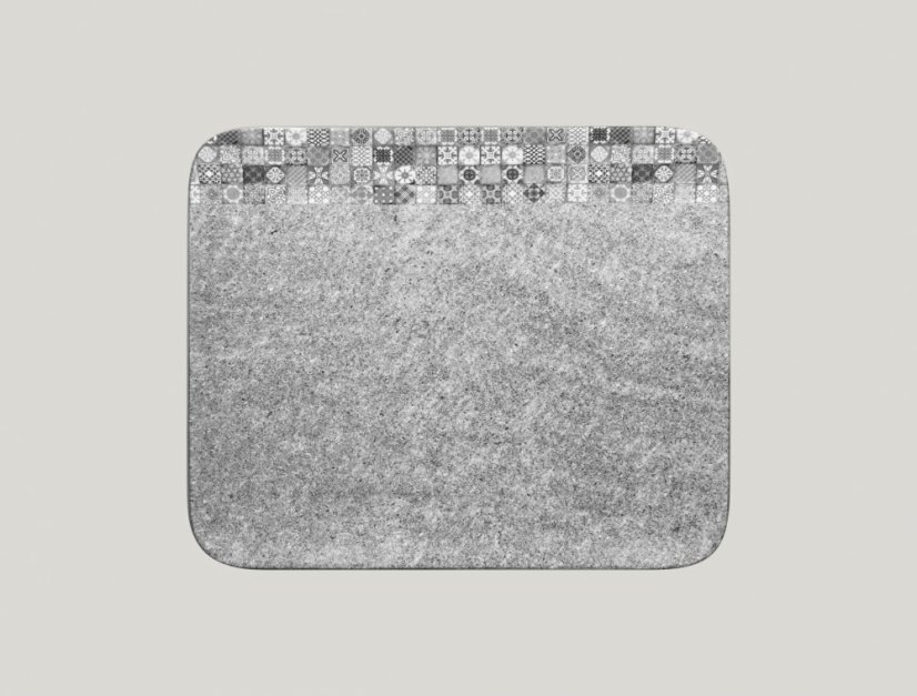 RAK Porcelain RAK Splendour talíř obdélníkový 33 × 27 cm – šedá | RAK-SRAURX33