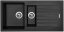Sinks PERFECTO 1000.1 Pureblack