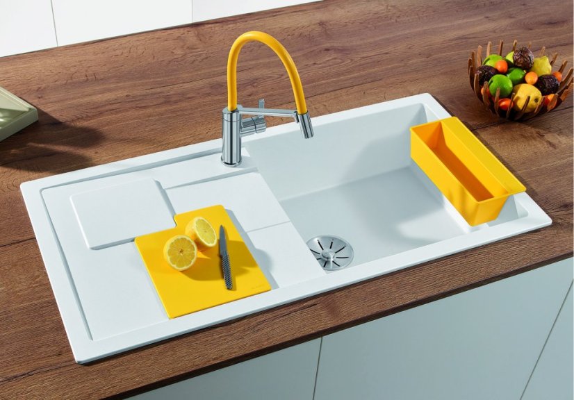 Blanco SITY XL 6 S InFino Silgranit aluminium dřez vpravo přísl. lemon