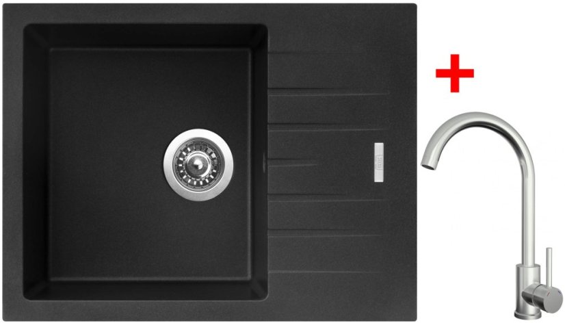 Sinks PERFECTO 650 Metalblack + ARCO celonerezová Sinks PERFECTO 650 Metalblack + ARCO celonerezová