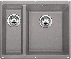 Blanco SUBLINE 340/160 U Silgranit aluminium s táhlem dřez vpravo