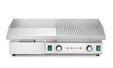 Gril, poloplochý,položebrovaný, HENDI, Budget Line, 400V/4400W, 720x460x(H)241mm