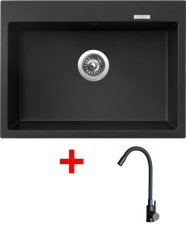Sinks MAXIMO 680 Pureblack + ELASTA černá matná
