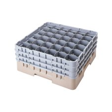 Cambro Koš Camrack 36 pozic, výška sklenice 23,8 cm - Béžová