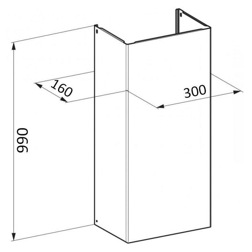 Faber Sada komínů 990 WH (Glam-Fit)