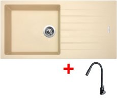 Sinks PERFECTO 1000 Sahara + ELASTA S černá matná