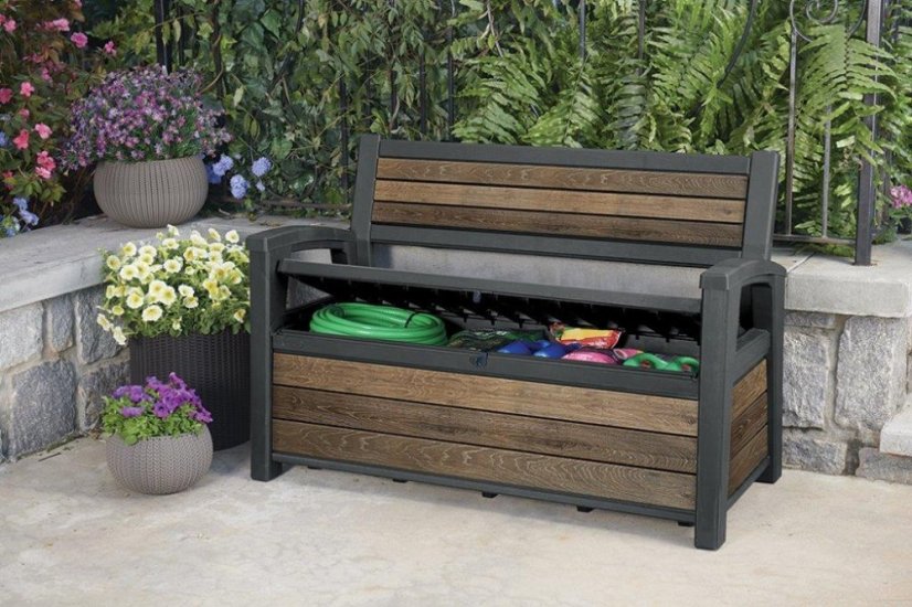Zahradní lavice Keter Deco Garden Bench Walnut