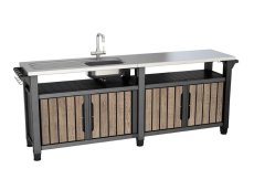 Grilovací stolek Keter UNITY Chef 415 l Ashwood