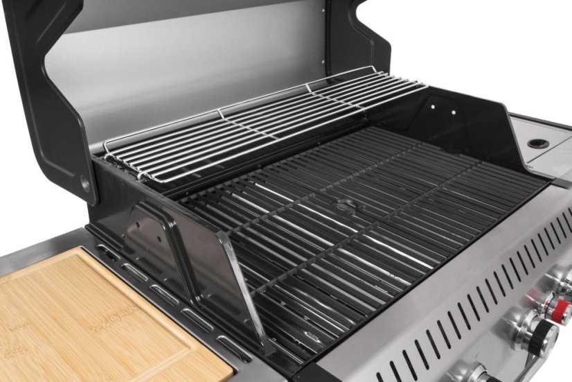 Plynový gril G21 Alabama Silver BBQ Premium Line, 5 hořáků + zdarma redukční ventil