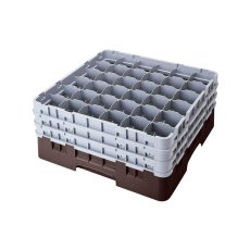 Cambro Koš Camrack 36 pozic, výška sklenice 19,4 cm - Hnědá