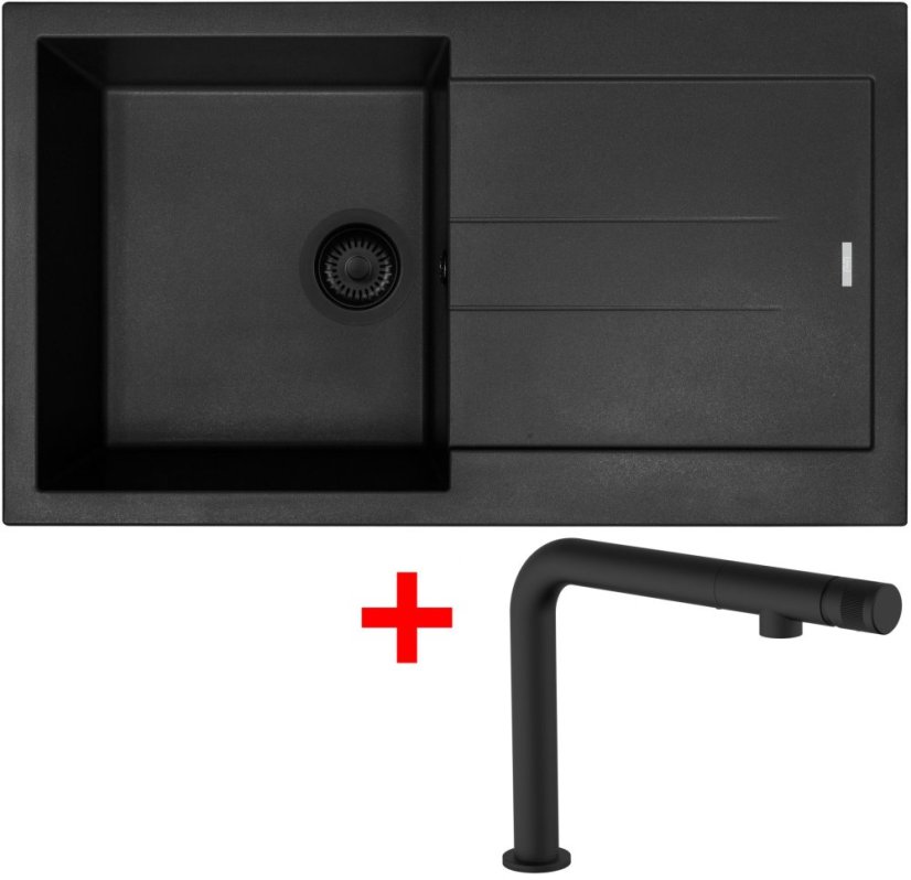 Sinks AMANDA 860 BL Nanoblack + COMFORTA Nanoblack Sinks AMANDA 860 BL Nanoblack + COMFORTA Nanoblack