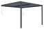 Bioklimatická pergola G21 Trenton 4x4 m, antracitová hliníková
