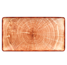 RAK Porcelain RAK Woodart talíř obdélný 33,5 × 18,1 cm – světle hnědá | RAK-WDEDRG33TB