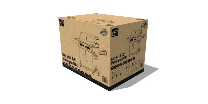 Plynový gril G21 Michigan BBQ Premium Line, 6 hořáků + zdarma redukční ventil