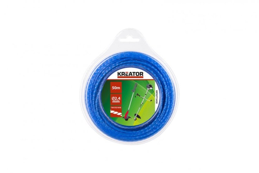 Struna Kreator KRTGTT2450 kroucená 2,4 mm x 50 m Struna Kreator KRTGTT2450 kroucená 2,4 mm x 50 m