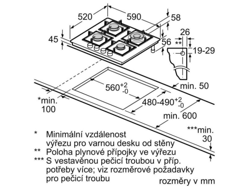 Plynová varná deska Siemens EP6A6HI10