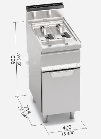 Plynová fritéza Bertos GL7+7M