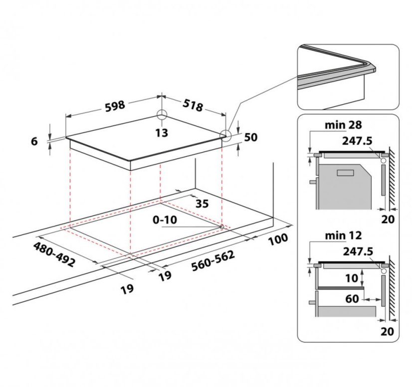 Indukční varná deska Whirlpool WL S8560 AL