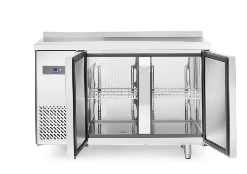 Dvoudveřový chladicí stůl s postranními jednotkami, Arktic, Kitchen Line, 166L, 230V/270W, 600x1200x(H)840mm
