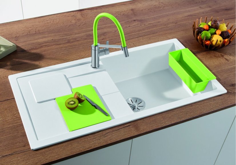 Blanco SITY XL 6 S InFino Silgranit šedá skála dřez vpravo přísl. kiwi