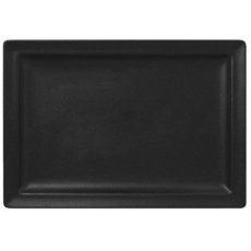 RAK Porcelain RAK Talíř obdélný 33 × 23 cm, černá | RAK-NFCLRP33BK
