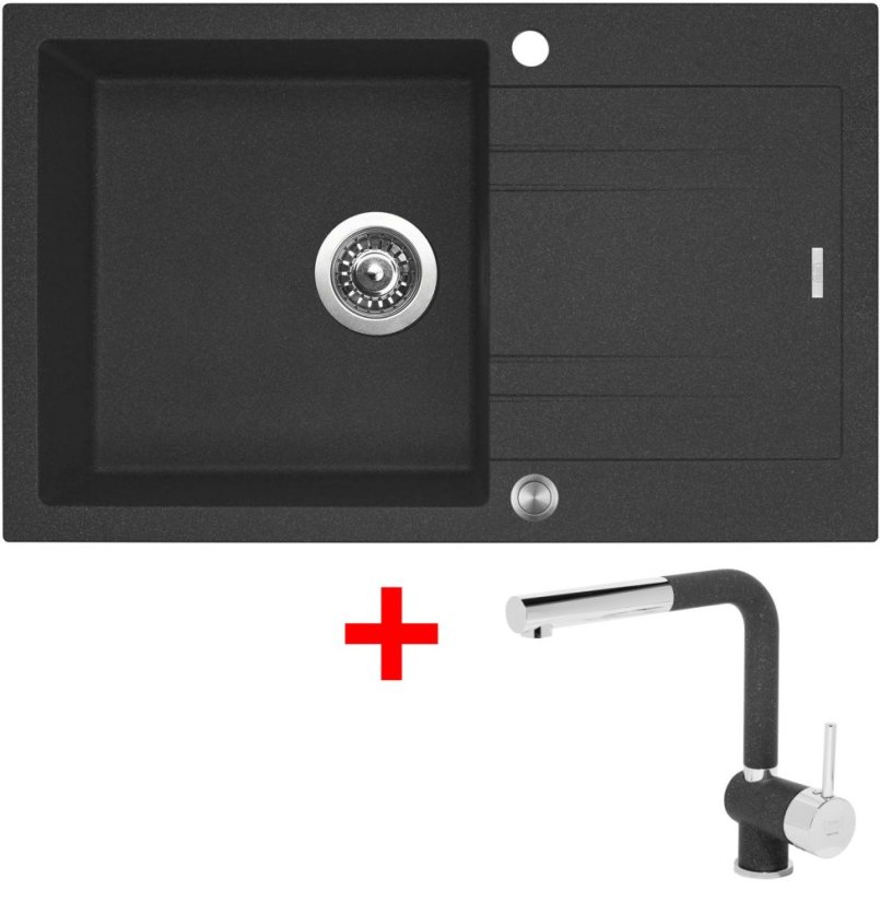 Sinks LINEA 780 XC Granblack + Mix 3 P GR Sinks LINEA 780 XC Granblack + Mix 3 P GR