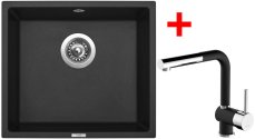 Sinks FRAME 457 Pureblack + Mix 3 P GR N6
