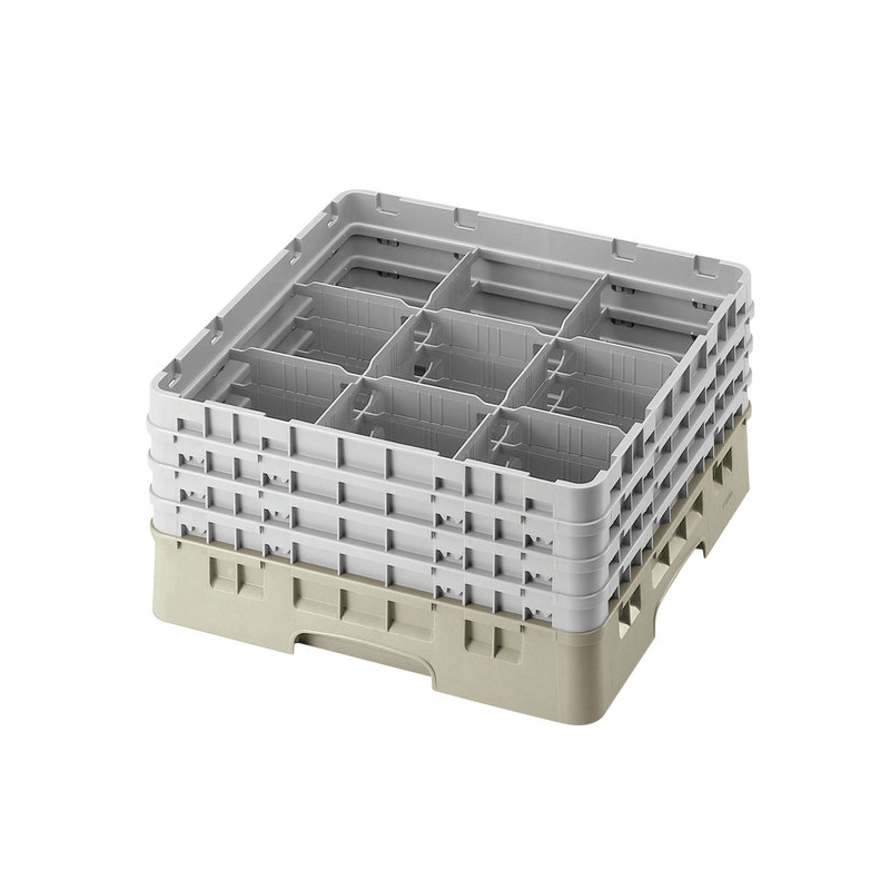 Cambro Koš Camrack 9 pozic, výška sklenice 30 cm - Béžová Cambro Koš Camrack 9 pozic, výška sklenice 30 cm - Béžová
