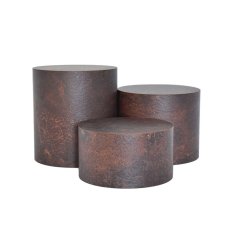 TOMGAST Podstavec kulatý HPL, pr. 300 mm, v: 240 mm, dekor rez