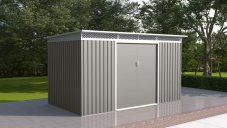 Zahradní domek G21 GRAH 700 - 340 x 206 cm, metalický šedý