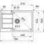 Franke S2D 611-78 XL bílá Sirius 2.0 Tectonite