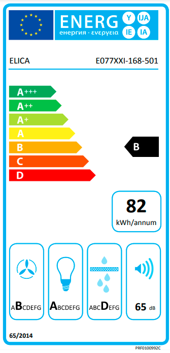 Komínová digestoř Elica STRIPE LUX IX/A/60